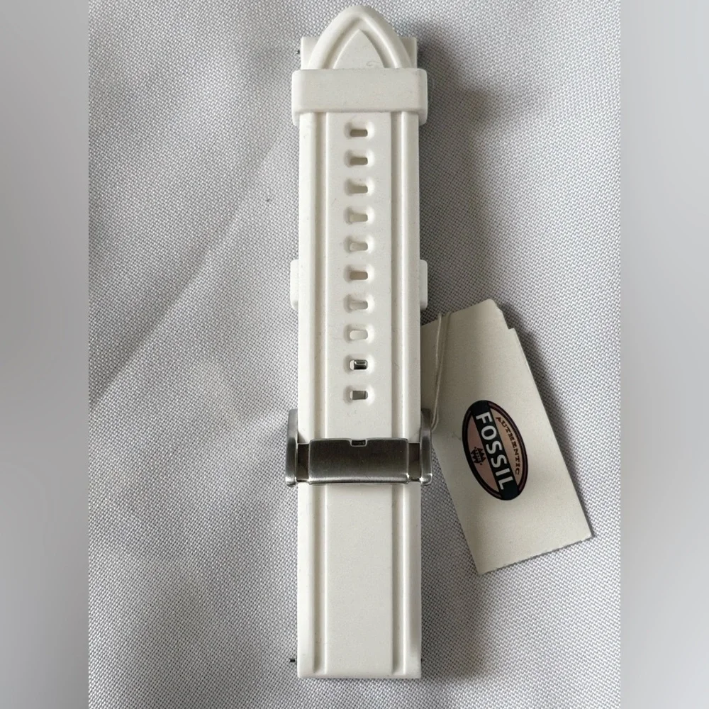 Genuine Fossil Silicone Strap 22mm For BQ1163